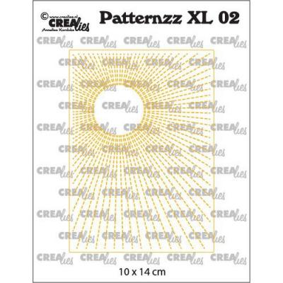 Crealies Patternzz XL Dies - Genähte Sonne